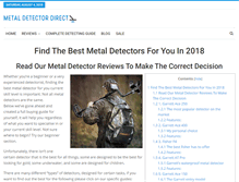 Tablet Screenshot of metaldetectordirect.com